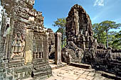 Angkor Thom - Bayon temple, central terrace, vestibule of the main tower 